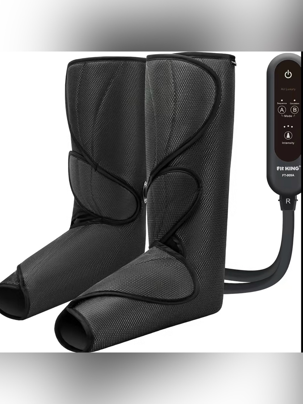 Fit King Black Air Compression Leg Wraps Massager